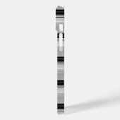 かわいい 黒 グレー ストライプ Case-Mate iPhoneケース (裏面 / 左)