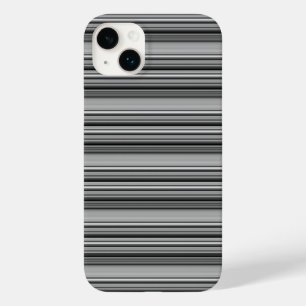 かわいい 黒 グレー ストライプ Case-Mate iPhone 14 PLUSケース