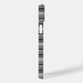 かわいい 黒 グレー ストライプ Case-Mate iPhoneケース (裏面 / 右)