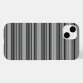 かわいい 黒 グレー ストライプ Case-Mate iPhoneケース (裏面 (横))
