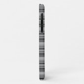 かわいい 黒 グレー ストライプ Case-Mate iPhoneケース (裏面/左)