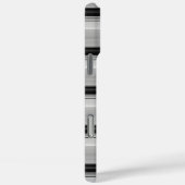 かわいい 黒 グレー ストライプ Case-Mate iPhoneケース (裏面 / 右)