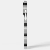 かわいい 黒 グレー ストライプ Case-Mate iPhoneケース (裏面 / 左)