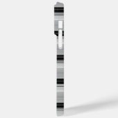 かわいい 黒 グレー ストライプ Case-Mate iPhoneケース (裏面 / 左)