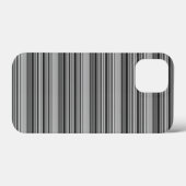 かわいい 黒 グレー ストライプ Case-Mate iPhoneケース (裏面 (横))
