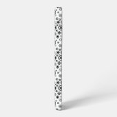 かわいい 黒 白 アラベスク 装飾 パターン SAMSUNG GALAXYケース (左側面)