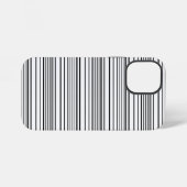 かわいい 黒 白 ストライプ iPhoneケース (裏面横)