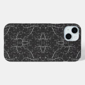 かわいい 黒 白 ツリー パターン Case-Mate iPhoneケース (裏面 (横))