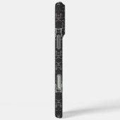 かわいい 黒 白 ツリー パターン Case-Mate iPhoneケース (裏面 / 右)