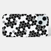 かわいい 黒 白 六角 データ パターン Case-Mate iPhoneケース (裏面 (横))