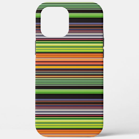 かわいい 黒 色とびしま模様 Case-Mate iPhoneケース (裏面)
