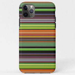 かわいい 黒 色彩 ストライプ iPhone 11 PRO MAXケース