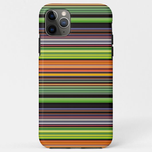 かわいい 黒 色彩 ストライプ Case-Mate iPhoneケース (裏面)