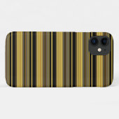 かわいい 黒 金 ストライプ Case-Mate iPhoneケース (裏面(横))
