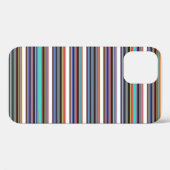 かわいい 黒 青 ストライプ Case-Mate iPhoneケース (裏面 (横))
