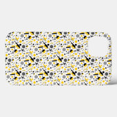 かわいい 黒 黄色 サッカー シルエット デザイン Case-Mate iPhoneケース (裏面 (横))