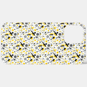 かわいい 黒 黄色 サッカー シルエット デザイン Case-Mate iPhoneケース (裏面 (横))