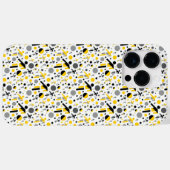 かわいい 黒 黄色 サッカー シルエット デザイン Case-Mate iPhoneケース (裏面 (横))