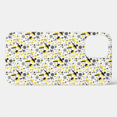 かわいい 黒 黄色 サッカー シルエット デザイン Case-Mate iPhoneケース (裏面 (横))