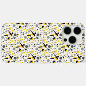 かわいい 黒 黄色 サッカー シルエット デザイン Case-Mate iPhoneケース (裏面 (横))