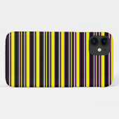 かわいい 黒 黄色 ストライプ Case-Mate iPhoneケース (裏面(横))