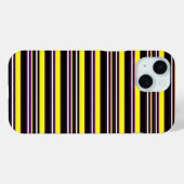 かわいい 黒 黄色 ストライプ Case-Mate iPhoneケース (裏面 (横))