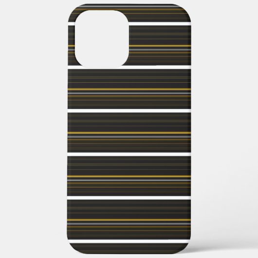 かわいい 黒 黄色 ストライプ  Case-Mate iPhoneケース (裏面)
