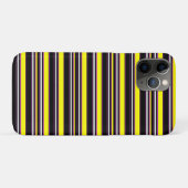 かわいい 黒 黄色 ストライプ Case-Mate iPhoneケース (裏面(横))
