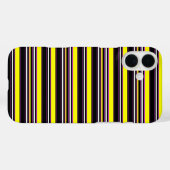 かわいい 黒 黄色 ストライプ Case-Mate iPhoneケース (裏面 (横))