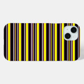 かわいい 黒 黄色 ストライプ Case-Mate iPhoneケース (裏面 (横))