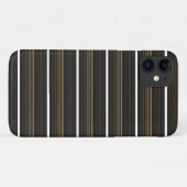 かわいい 黒 黄色 ストライプ  Case-Mate iPhoneケース (裏面(横))