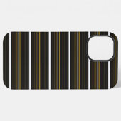 かわいい 黒 黄色 ストライプ  iPhoneケース (裏面横)