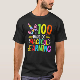 かわいい 100 日間の魔法の学習学校 ユニコ Tシャツ