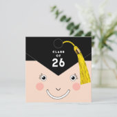 かわいい 2026 年卒業カード カード (スタンド正面)