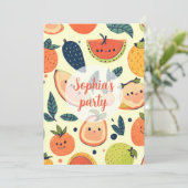 かわいい 3歳の誕生日カード 招待状 (スタンド正面)