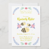 かわいい 3 匹のハチ 招待状 (正面)