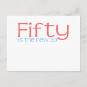 かわいい「50は新しい30」 ポストカード (正面)