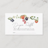 かわいい Berry Sweet 赤ちゃんおむつくじチケット エンクロージャーカード (正面)