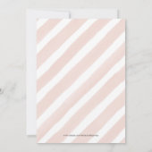 かわいい Clementine オレンジの女の子 ベイビーシャワー 招待状 (裏面)