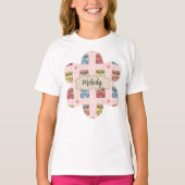 かわいい crayon 文房具 tシャツ (正面)