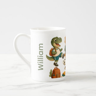 かわいい Dino-Mite-Athlete オリジナルグッズ ボーンチャイナマグカップ
