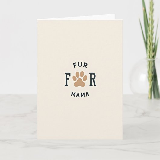 かわいい Fur Mamas のためのスペシャルな日カード カード (正面)