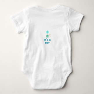 かわいい"It's a Boy"ベビーシャワーのキャラクターデザイン ベビーボディスーツ