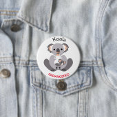 かわいい – KOALA – 絶滅危惧動物グラフィック –  缶バッジ (インサイチュ)