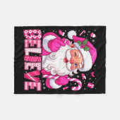 かわいい Nk サンタ キャンディ ケーン クリスマス Xmas ギ フリースブランケット (正面(横))