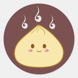 かわいい"SioPao" Meatbun ラウンドシール