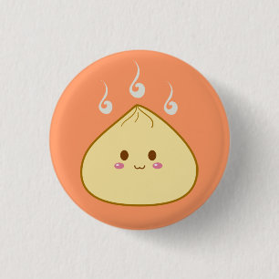 かわいい"SioPao" Meatbun 缶バッジ