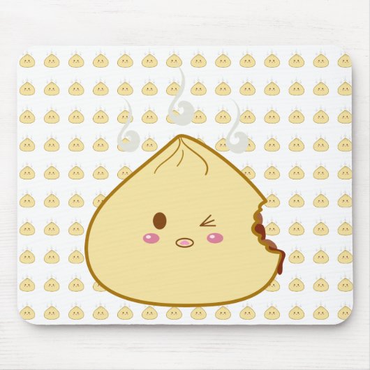 かわいい"SioPao" Meatbun Bitemark マウスパッド (正面)