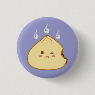 かわいい"SioPao" Meatbun Bitemark 缶バッジ