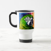 かわいいAIがパロットをクローズアップ トラベルマグ (左)